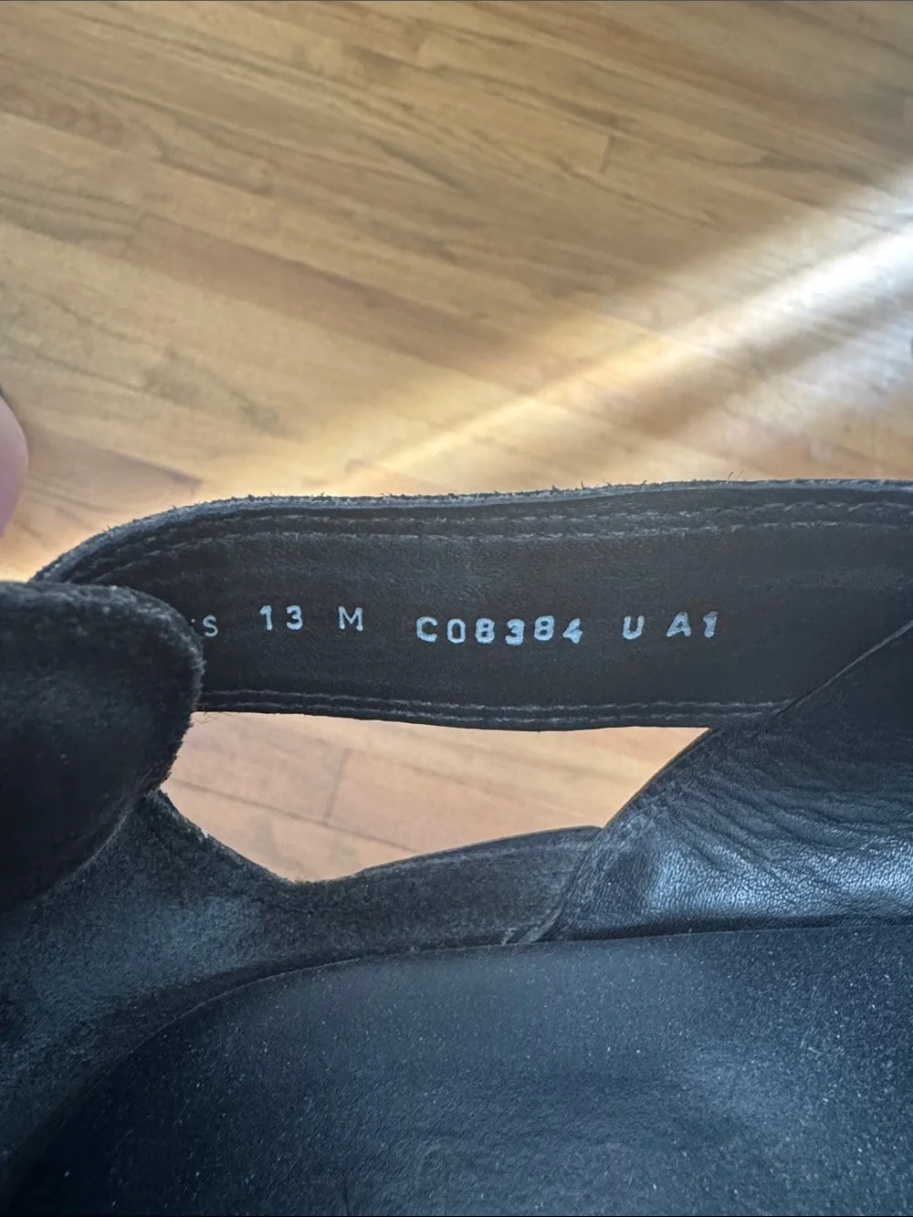 Cole Haan Men's Black Leather Sandals 13